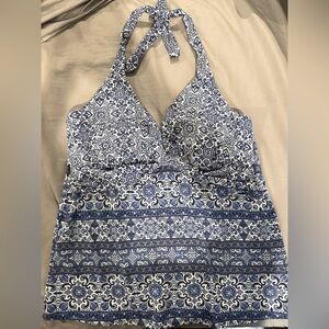 Lands End halter Tankini with skirt